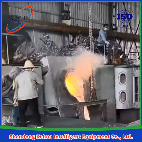 Forno de fusão por indução elétrica de alumínio, redutor, revestimento de alumínio, frequência intermediária, forno de fusão de bronze